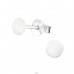 Round - 925 Sterling Silver Plain Ear Studs A4S26181