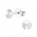 Round - 925 Sterling Silver Plain Ear Studs A4S27306