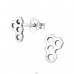 Honeycomb - 925 Sterling Silver Plain Ear Studs A4S31379