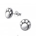 Paw Tlač - Striebro 925 Jednoduché puzetové Náušnice A4S31382