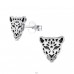 Tiger - 925er Silber Glatte Ohrstecker A4S32195