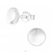 Round - 925 Sterling Silver Plain Ear Studs A4S32492