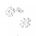 Hashtag - 925 Sterling Silver Plain Ear Studs A4S35401