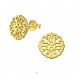 Antique - 925 Sterling Silver Plain Ear Studs A4S39341
