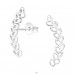 Olive Branch - 925 Sterling Silver Plain Ear Studs A4S39537
