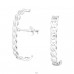 Braided - 925 Sterling Silver Plain Ear Studs A4S41372