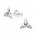 Whale's Tail - 925 Sterling Silver Ear Studs without stones A4S42023