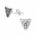 Oxidierter Leopard - Einfache Ohrstecker aus 925er Sterlingsilber A4S42505
