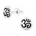 Om Symbol - Striebro 925 Jednoduché puzetové Náušnice A4S43570