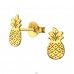 Cercei ananas placati cu aur - Argint 925 Cercei Simpli Cu Șurub A4S46942