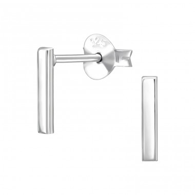 Stange 1,6mm  x 8,6 mm  - 925Er Silber Glatte Ohrstecker A4S50406