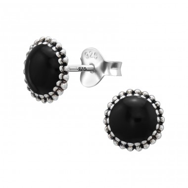 5 mm Kreis - 925Er Silber Glatte Ohrstecker A4S50497