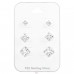 3Mm, 5Mm, 6mm Square - 925 Sterling Silver Jewellery Sets A4S35245