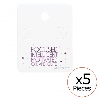 Cute Ear Stud Cards - Paper Jewellery Sets A4S35830