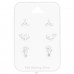 Whales and seahorse on card - 925 Sterling Silver Jewellery Sets A4S42025