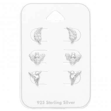 Natur - Silber 925 Silber-Sets A4S44799
