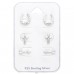 3 Paar Silberohrringe - Hufeisen, Kreuz und Pfeil - Schmuck Silber 925 + Papiersilber Sets A4S44803