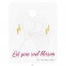 Golden Lightning Bolt - 925 Sterling Silver Jewellery Sets A4S45485