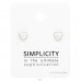 Opal inima pe card "Simplicity" - Argint 925 Seturi De Argint A4S45496