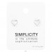 Inima pe card "Simplicity" - Argint 925 Seturi De Argint A4S45499