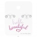 Loop with crystals - 925 Sterling Silver Jewellery Sets A4S49017