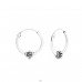 Strieborné 14mm Bali - Striebro 925 Bali kruhové Náušnice A4S14489