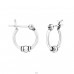 Strieborné 12mm Bali - Striebro 925 Bali kruhové Náušnice A4S16246