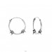 Strieborné 14mm Bali - Striebro 925 Bali kruhové Náušnice A4S1734