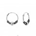 Strieborné 14mm Bali - Striebro 925 Bali kruhové Náušnice A4S1738