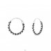Strieborné 14mm Bali - Striebro 925 Bali kruhové Náušnice A4S18348