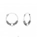 Strieborné 14mm Bali - Striebro 925 Bali kruhové Náušnice A4S20593