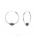 Strieborné 18mm Bali - Striebro 925 Bali kruhové Náušnice A4S20600
