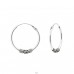 Silber 18 mm Bali - Silber 925 Bali Circle Ohrringe A4S20605
