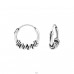 10mm hoops - 925 Sterling Silver Bali Silver Hoops A4S25188