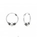 Bali 14mm - 925 Sterling Silver Bali Silver Hoops A4S34993