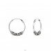 Bali 14 mm - 925 Sterling Silver Ear Hoops A4S34999