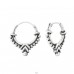12mm - 925 Sterling Silver Bali Silver Hoops A4S37303