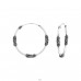 24mm Bali hoops - 925 Sterling Silver Bali Silver Hoops A4S38359