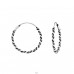 22mm - 925 Sterling Silver Bali Silver Hoops A4S39776