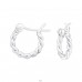 Twisted 12mm - 925 Sterling Silver Bali Silver Hoops A4S44937