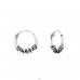 10mm Bali hoop oxidized - 925 Sterling Silver Bali Silver Hoops A4S46198