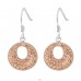Round - 925 Sterling Silver Earrings with Crystal stones A4S15865