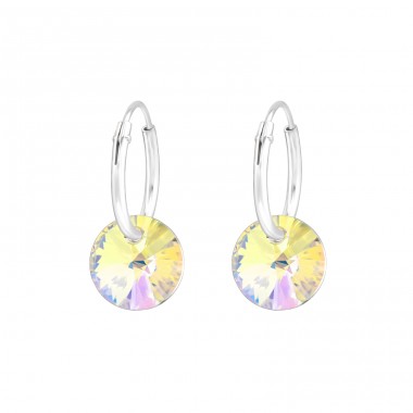 Xillion Earrings with crystal  - 925 Sterling Silver Earrings With Crystal Stones A4S46677