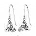 Celtic - 925 Sterling Silver Earrings with Zirconia stones A4S31246