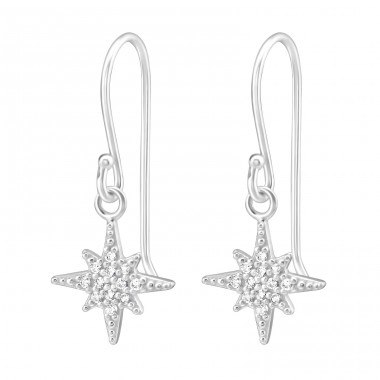 Hviezda - Striebro 925 Náušnice so zirkónom A4S36807