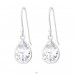 Pear - 925 Sterling Silver Earrings with Zirconia stones A4S39172