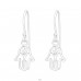 Hamsa - Ohrringe aus Silber 925 mit Zirkon A4S41274