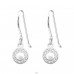 Round with zirconias - 925 Sterling Silver Earrings With Zirconia Stones A4S44339