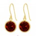 10mm round zirconia gold plated - 925 Sterling Silver Earrings With Zirconia Stones A4S45215