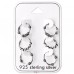 Cercuri Bali din Argint - Argint 925 Seturi ear hoops și bijuterii pe carduri A4S28465